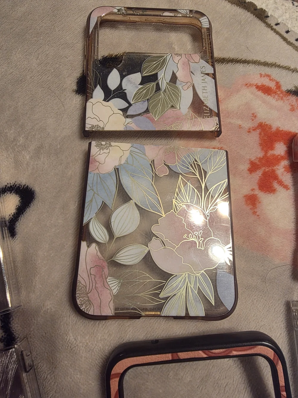 Galaxy-style Pink Floral & Gradient Phone Case Collection